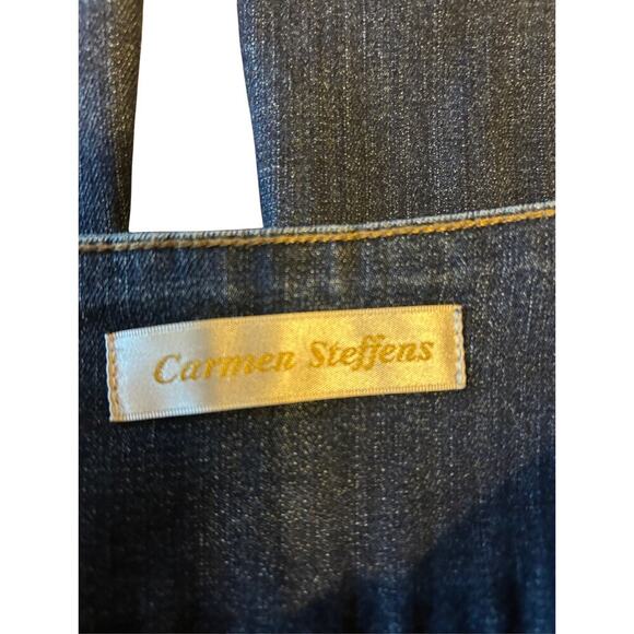 Carmen Steffens Wide Leg Denim Jeans Size 36 US Small - Picture 2 of 8
